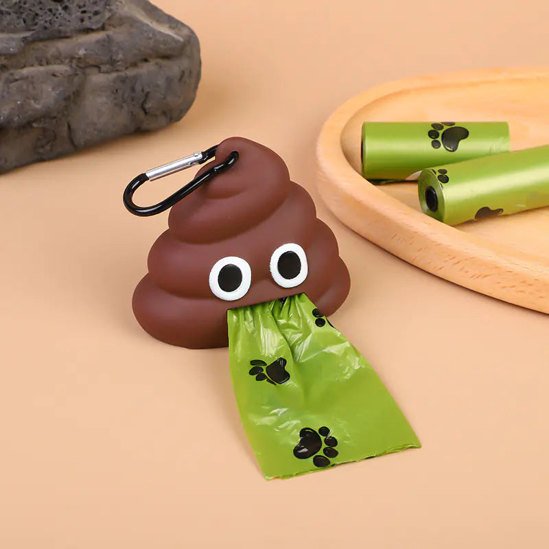 Portable Degradable Dog Poop Bag Dispenser for Pets