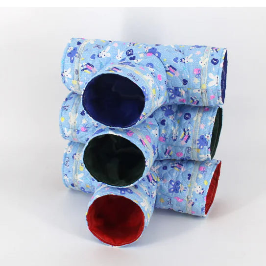 Three-Way Tunnel Toy Nest for Small Pets