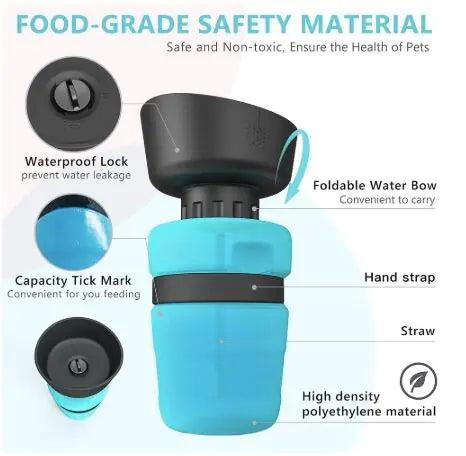 Portable Travel Water Bottle for Dogs and Pets