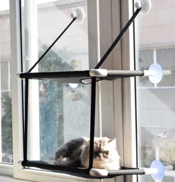 Cat Bed Hammock with Strong Suction Cups for Pets