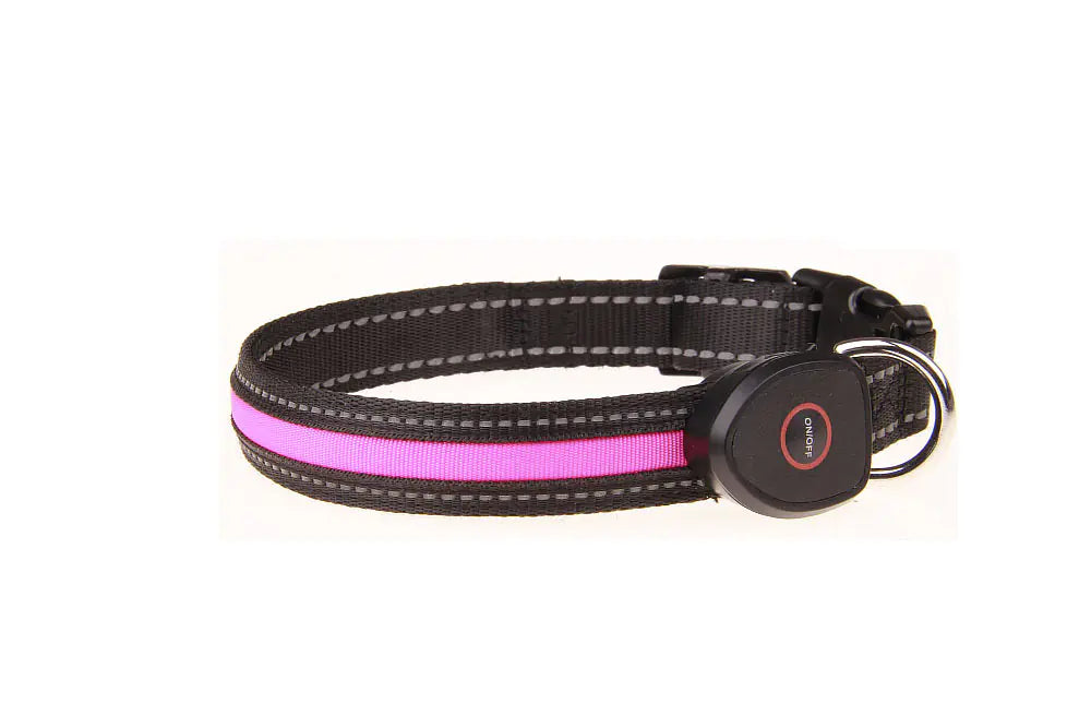 USB Charging Luminous Dog Collar for Pets