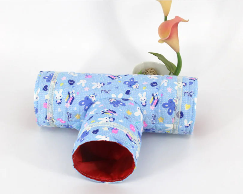 Three-Way Tunnel Toy Nest for Small Pets